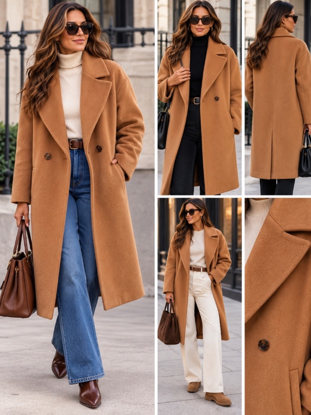J Crew Classic Italian Wool Cashmere Double-Breasted Coat